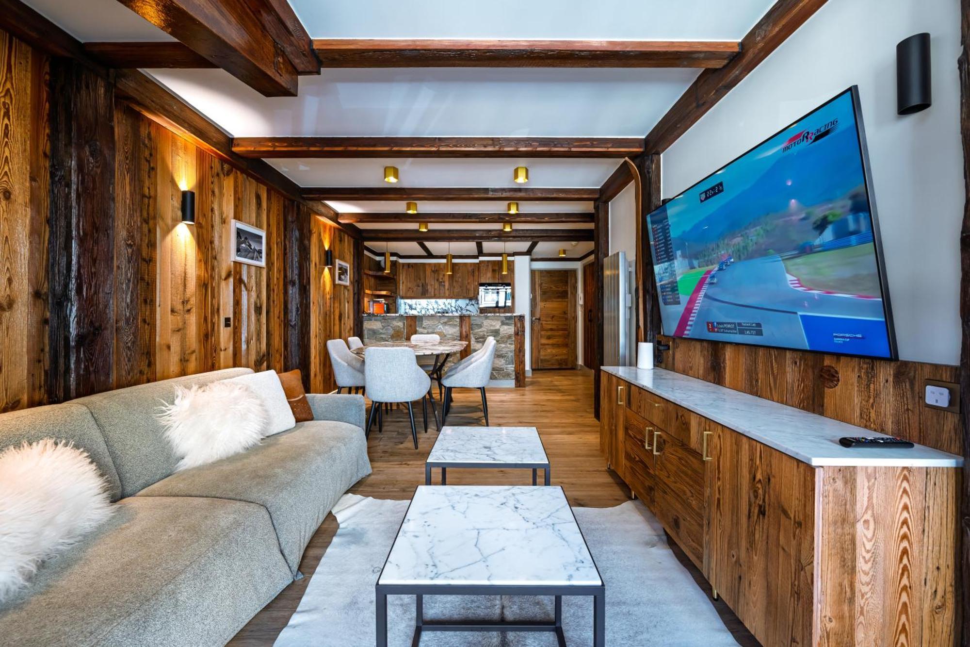 Luxury Suite 70M2 Balcon Courchevel1850 Parking Exterior photo